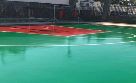 南充篮球场翻新地面